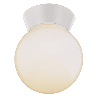 Trans Globe Lighting 4850 WH 1 Light Flush-mount in White